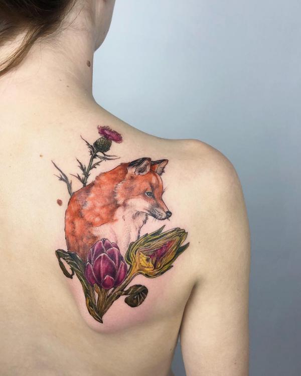 100 Thistle Tattoo Designs with Meaning