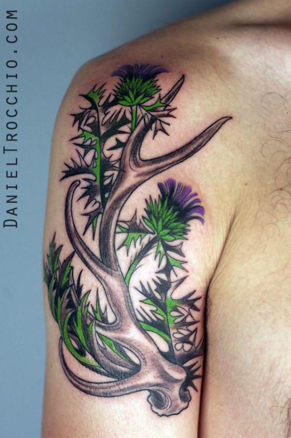 100 Thistle Tattoo Designs with Meaning