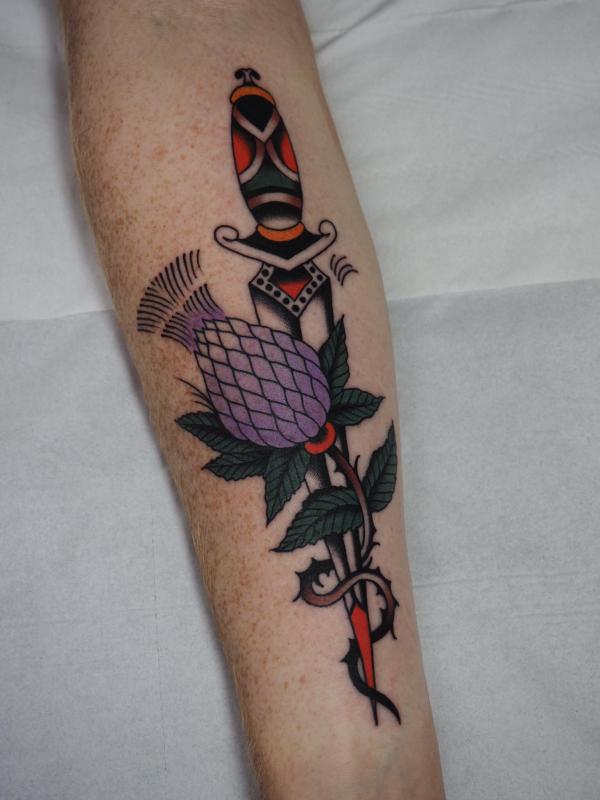 100 Thistle Tattoo Designs with Meaning