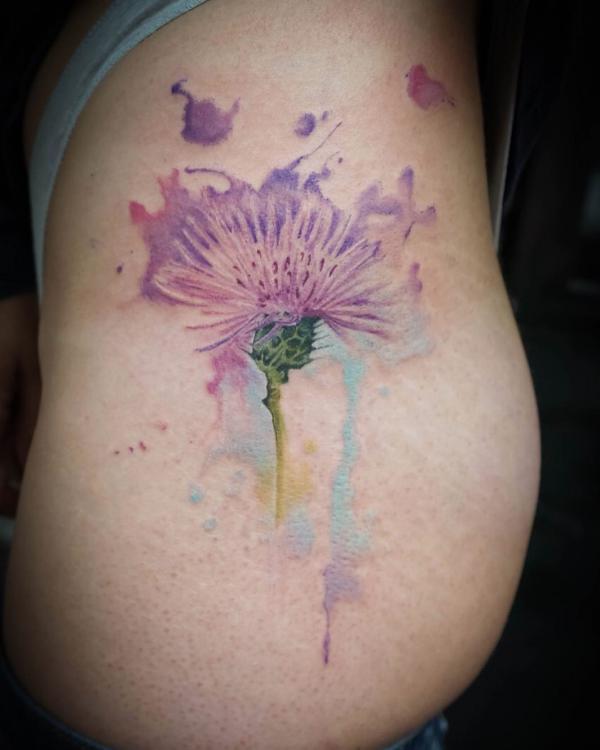 100 Thistle Tattoo Designs with Meaning