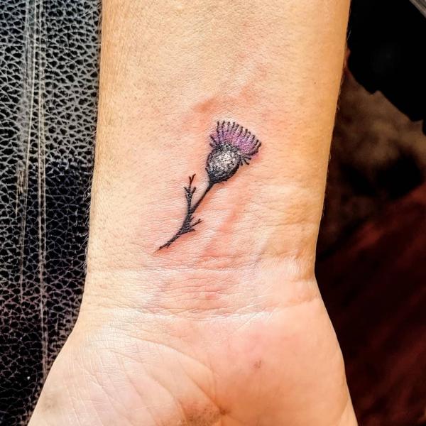 100 Thistle Tattoo Designs with Meaning