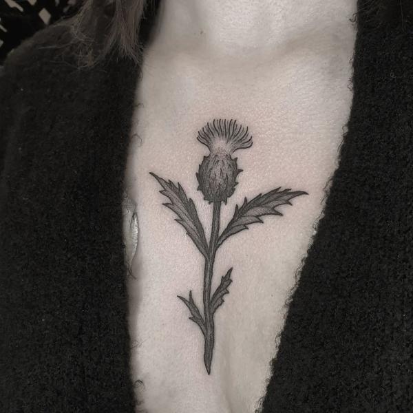 100 Thistle Tattoo Designs with Meaning