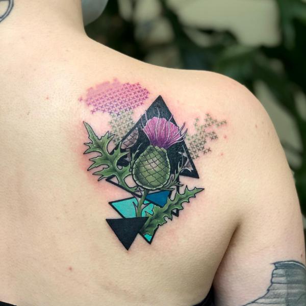 100 Thistle Tattoo Designs with Meaning