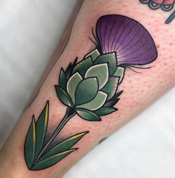 100 Thistle Tattoo Designs with Meaning