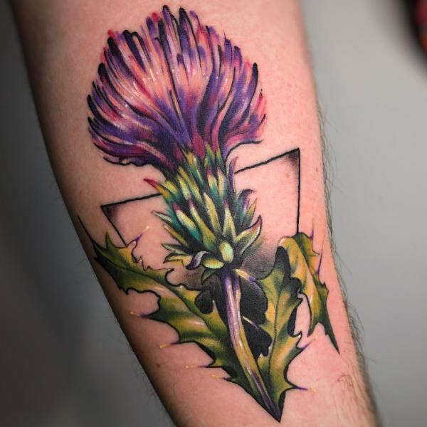 100 Thistle Tattoo Designs with Meaning