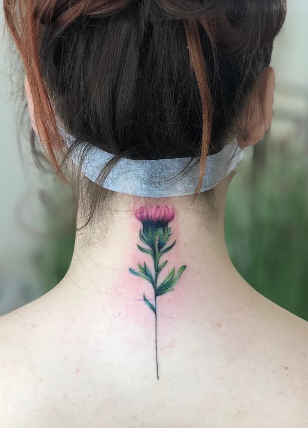 100 Thistle Tattoo Designs with Meaning