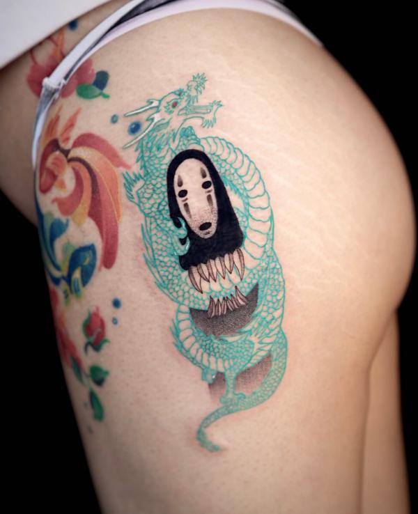 80 No Face Tattoo Designs with Meaning