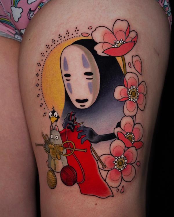 80 No Face Tattoo Designs with Meaning