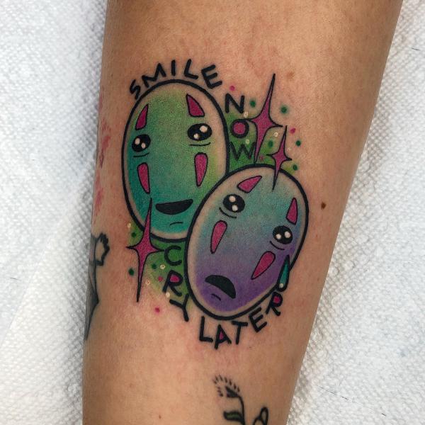 80 No Face Tattoo Designs with Meaning