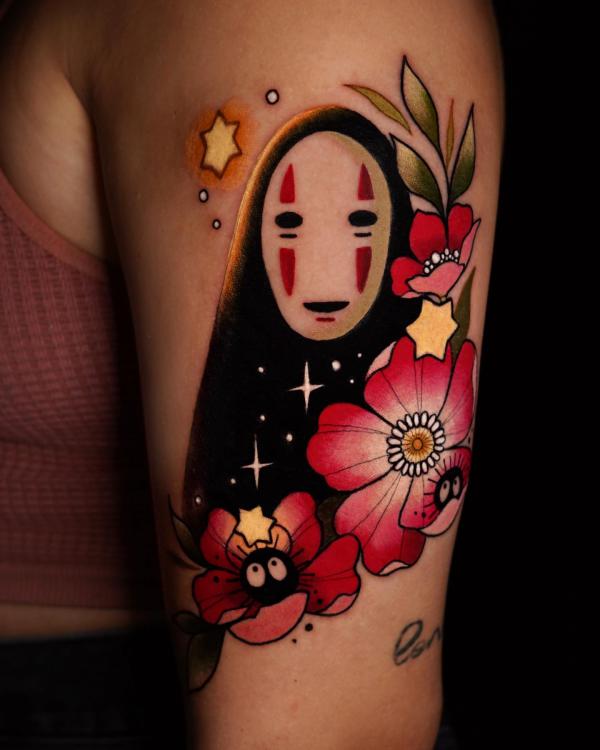 80 No Face Tattoo Designs with Meaning