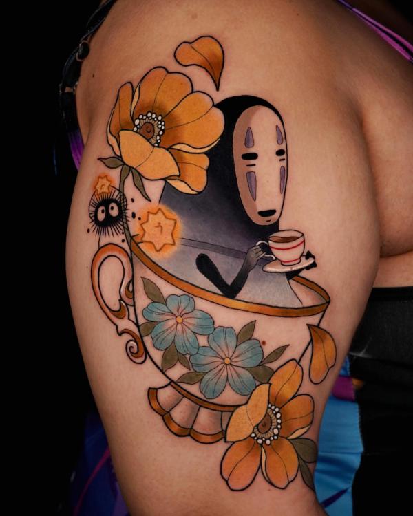 80 No Face Tattoo Designs with Meaning