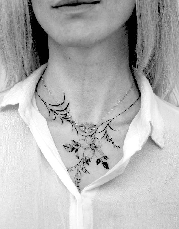 Necklace Tattoo for Women: The Fusion of Elegance and Ink