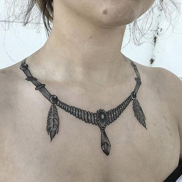 Necklace Tattoo for Women: The Fusion of Elegance and Ink