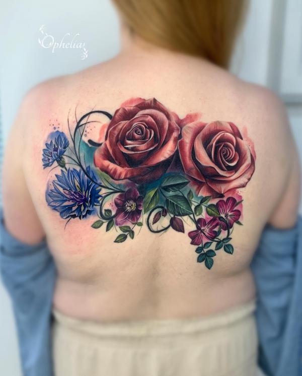 50 Cornflower Tattoo Designs with Meaning