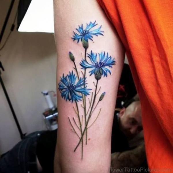 50 Cornflower Tattoo Designs with Meaning