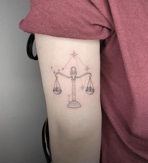 100 Libra Tattoo Ideas with Meaning