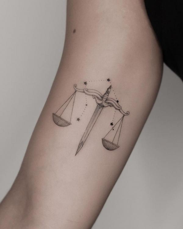 100 Libra Tattoo Ideas with Meaning