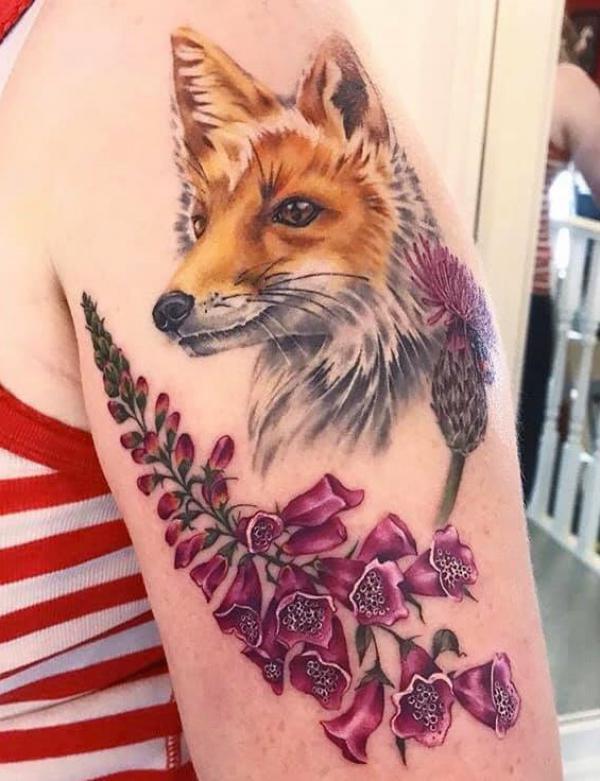 60 Foxglove Tattoo Designs with Meaning