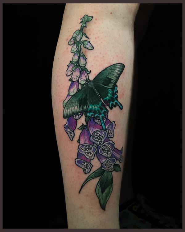 60 Foxglove Tattoo Designs with Meaning