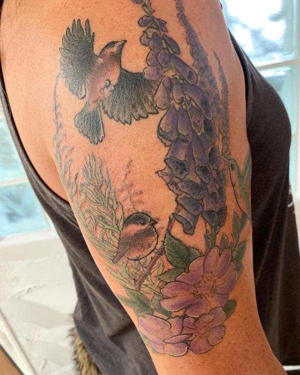 60 Foxglove Tattoo Designs with Meaning
