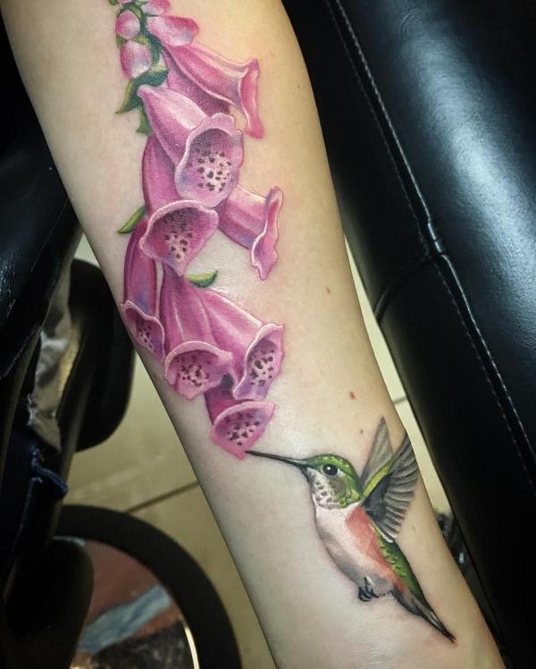 60 Foxglove Tattoo Designs with Meaning