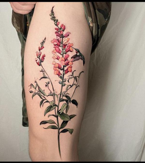 60 Foxglove Tattoo Designs with Meaning