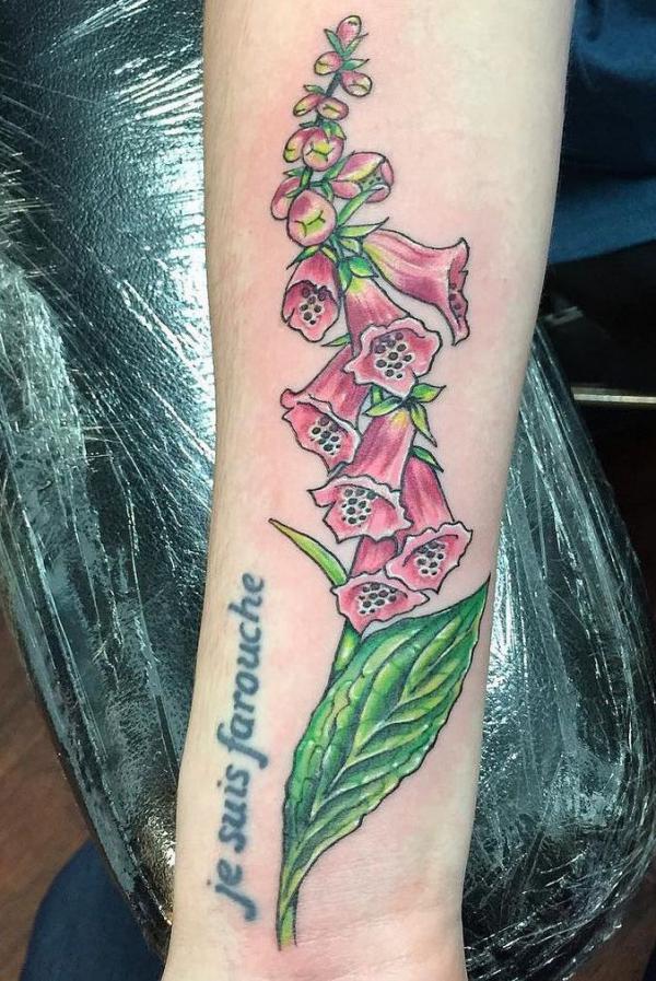 60 Foxglove Tattoo Designs with Meaning