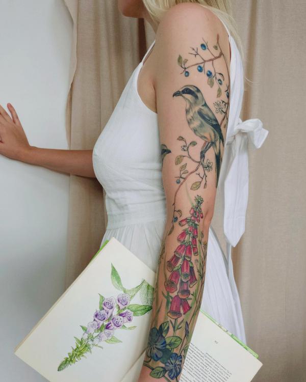 60 Foxglove Tattoo Designs with Meaning