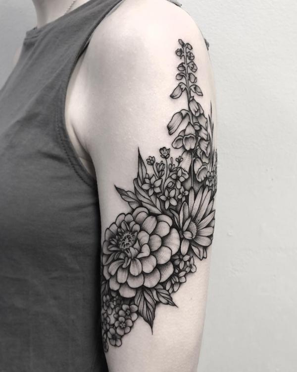 60 Foxglove Tattoo Designs with Meaning