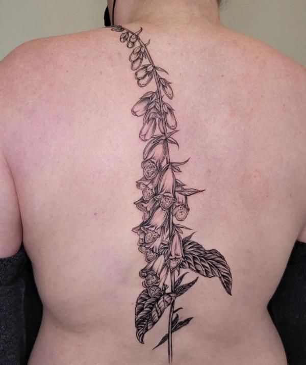 60 Foxglove Tattoo Designs with Meaning