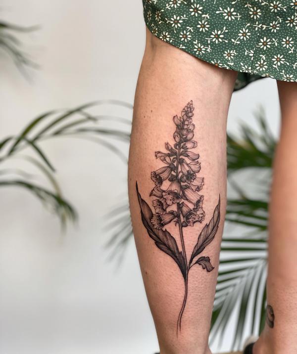 60 Foxglove Tattoo Designs with Meaning
