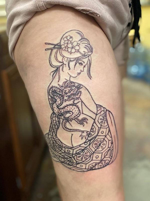 140 Outline Tattoo Ideas to Inspire Your Next Ink