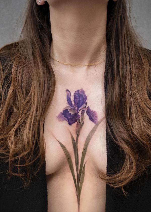 165 Unique Sternum Tattoo Designs for Women