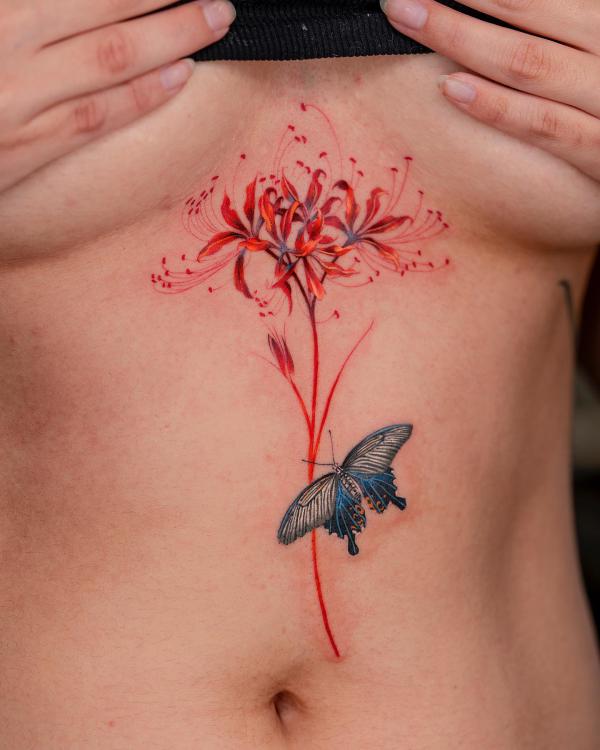 165 Unique Sternum Tattoo Designs for Women