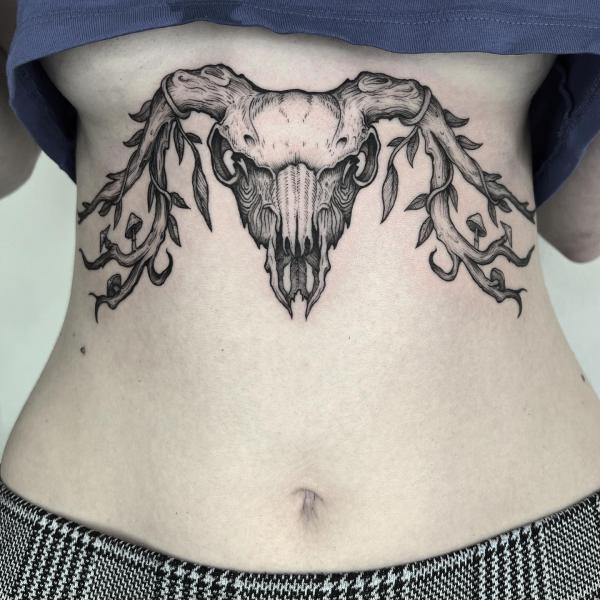 165 Unique Sternum Tattoo Designs for Women