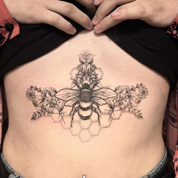 165 Unique Sternum Tattoo Designs for Women