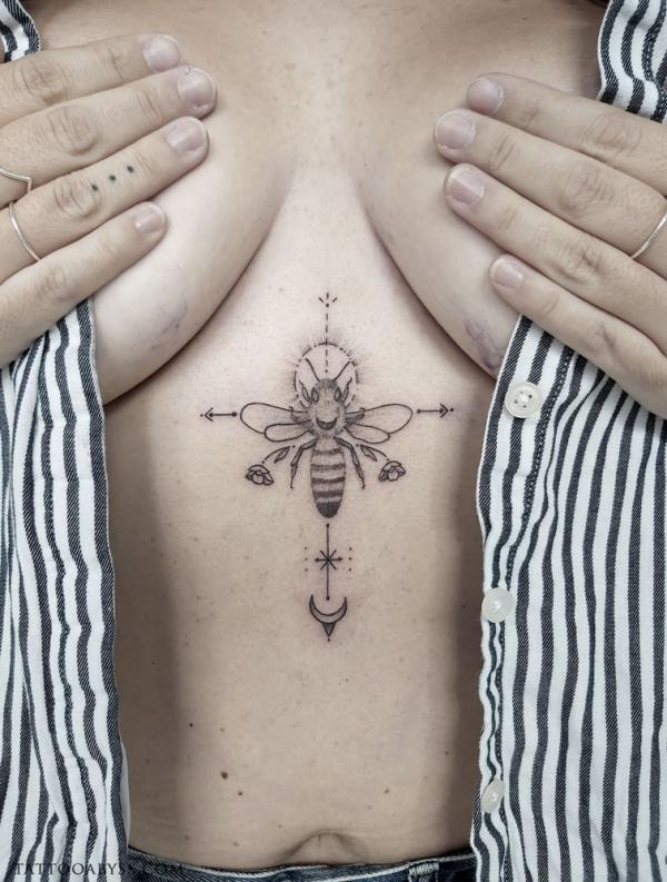 165 Unique Sternum Tattoo Designs for Women
