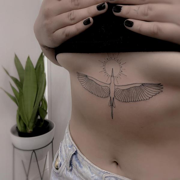 165 Unique Sternum Tattoo Designs for Women