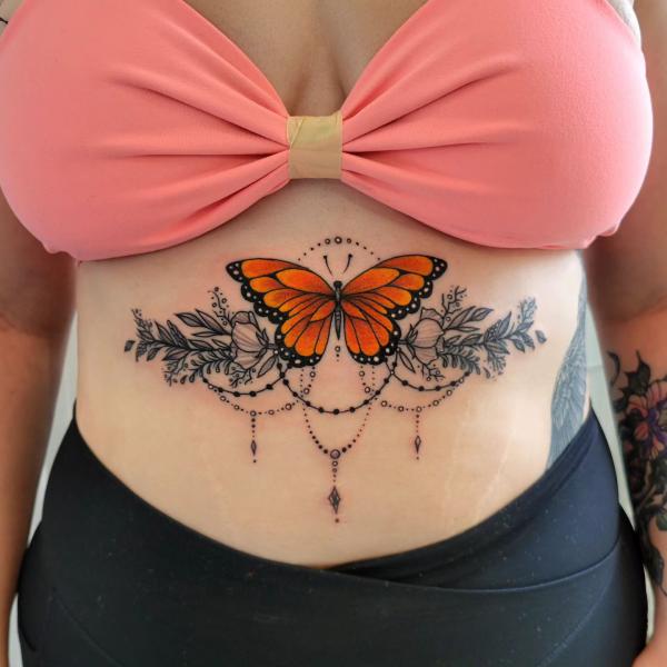 165 Unique Sternum Tattoo Designs for Women