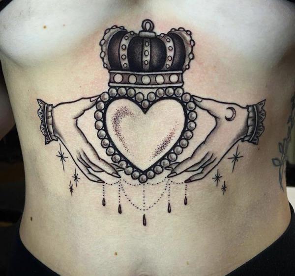 165 Unique Sternum Tattoo Designs for Women
