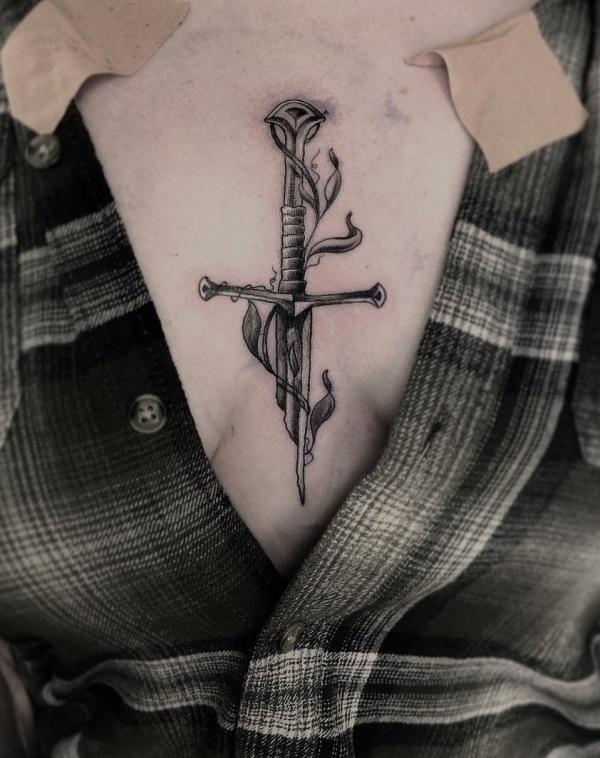 165 Unique Sternum Tattoo Designs for Women
