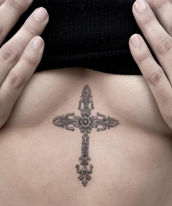 165 Unique Sternum Tattoo Designs for Women