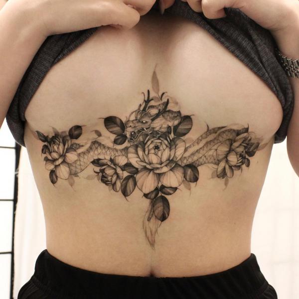 165 Unique Sternum Tattoo Designs for Women