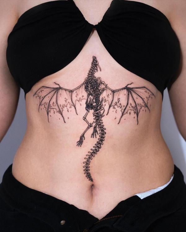 165 Unique Sternum Tattoo Designs for Women