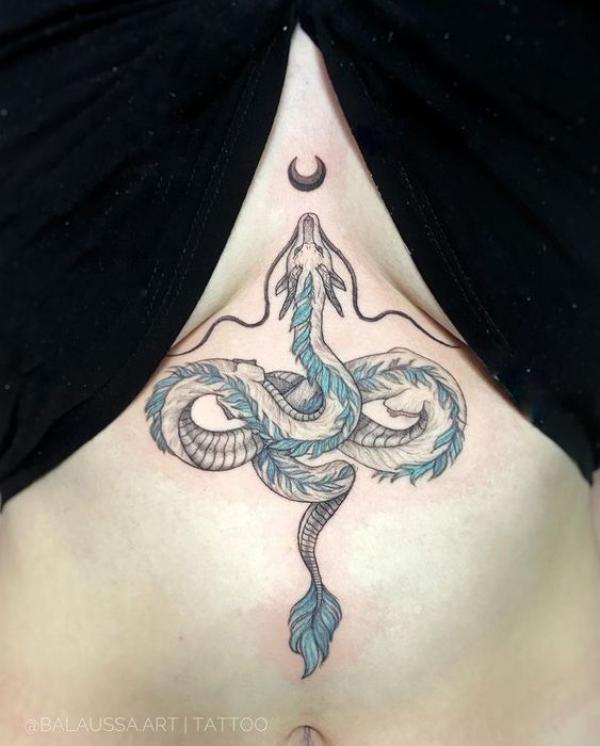 165 Unique Sternum Tattoo Designs for Women