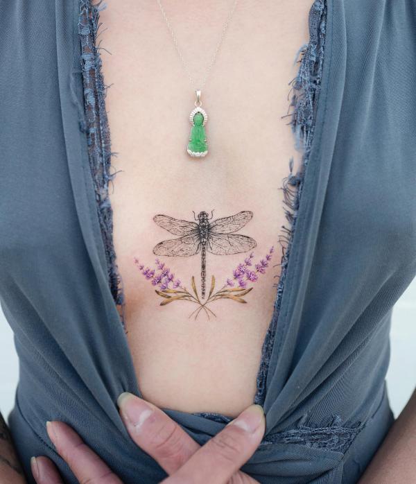 165 Unique Sternum Tattoo Designs for Women