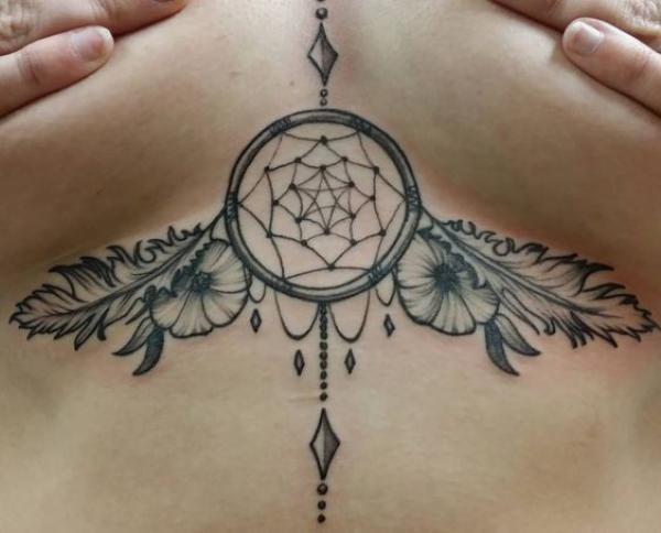 165 Unique Sternum Tattoo Designs for Women