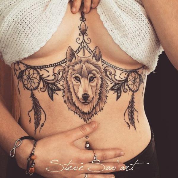 165 Unique Sternum Tattoo Designs for Women