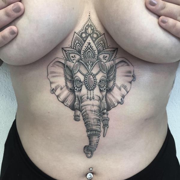 165 Unique Sternum Tattoo Designs for Women