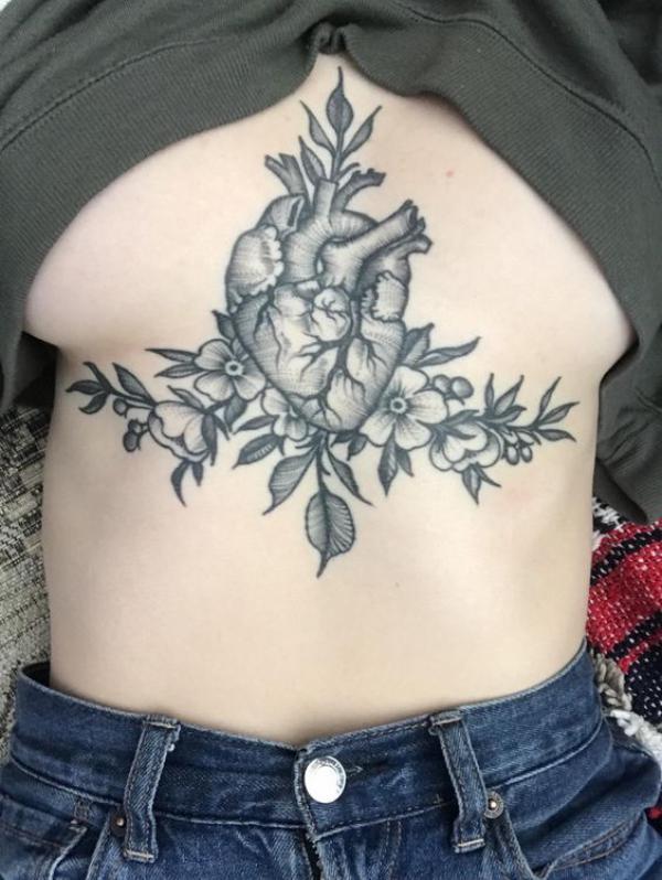 165 Unique Sternum Tattoo Designs for Women